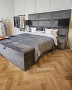 Nieuw boxspring antraciet grijs bed industeriel eric kuster, Huis en Inrichting, Dekbedovertrek, Ophalen of Verzenden, Grijs, Nieuw
