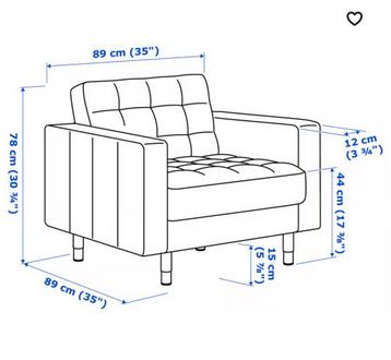 IKEA LANDSKRONA Bruingroene leren Fauteuil - afbeelding 3