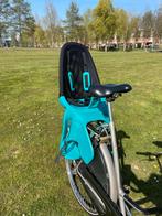Qibbel Air Q903 Fietszitje Achterzitje Turquoise - met Slot, Achterzitje, Voetsteuntjes, Zo goed als nieuw, Qibbel Air