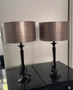 Stout Tafel Lampen 2 Stuks Bronze Bruin ZGAN, Huis en Inrichting, Ophalen of Verzenden, Zo goed als nieuw, Bruin, Rond