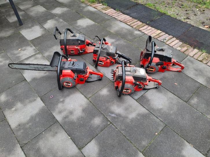 Partij oldtimer jonsered kettingzagen., Tuin en Terras, Hand-tuingereedschap, Gebruikt, Ophalen