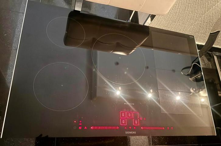 Siemens 5 pits inductie kookplaat 80cm flex wifi Homeconnect, Witgoed en Apparatuur, Kookplaten, Zo goed als nieuw, Inbouw, Inductie