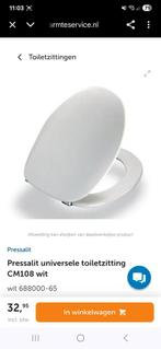 Pressalit WC bril  Wit Uni wc zitting wc bril, Doe-het-zelf en Verbouw, Sanitair, Ophalen of Verzenden, Nieuw, Toilet