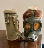 Oud gasmasker incl. Bijbehorend blik/draagtas, Verzamelen, Ophalen of Verzenden, Overige soorten, Duitsland, Overige typen