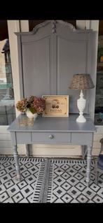 Landelijke Sidetable Grijs, Ophalen, Gebruikt, 50 tot 100 cm, Overige houtsoorten