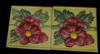 Majolica tiles antieke tegels oude tegels vintage wandtegels, Ophalen, Keramiek, Minder dan 20 cm, Minder dan 5 m²