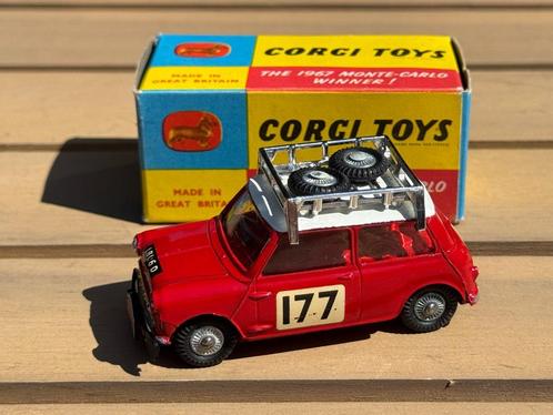 Corgi Toys 329 Mini Cooper S Monte Carlo 1:43 Auto In Doos, Hobby en Vrije tijd, Modelauto's | 1:43, Zo goed als nieuw, Auto, Corgi