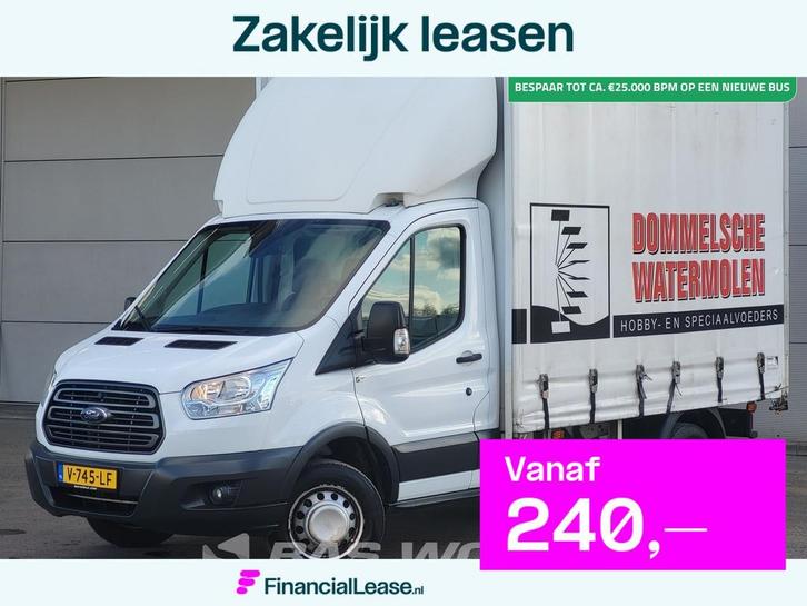 Ford Transit 130pk Dubbellucht Schuifzeilen Navi Airco Cruis, Auto's, Bestelauto's, Bedrijf, Lease, Financial lease, Airconditioning
