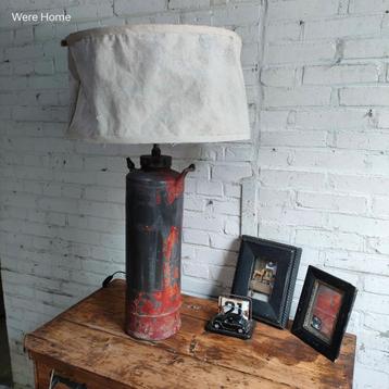 Unieke lamp landelijk industriele vintage brandblusser  beschikbaar voor biedingen
