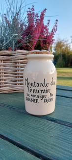 oude dijon mosterdpot met kurk, Ophalen of Verzenden