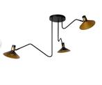 Lucide Pepijn Plafondlamp ~ zwart/messing, Huis en Inrichting, Lampen | Plafondlampen, Ophalen, Nieuw, Metaal, Industrieel