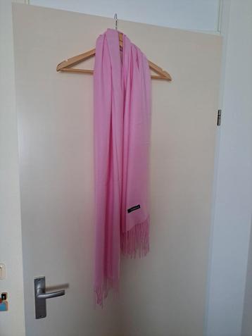 Sjaal Cashmere 180x70cm roze beschikbaar voor biedingen