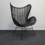HKliving Rotan Egg chair |  Design fauteuil | Design Stoel, Gebruikt, Twee, -, Zwart