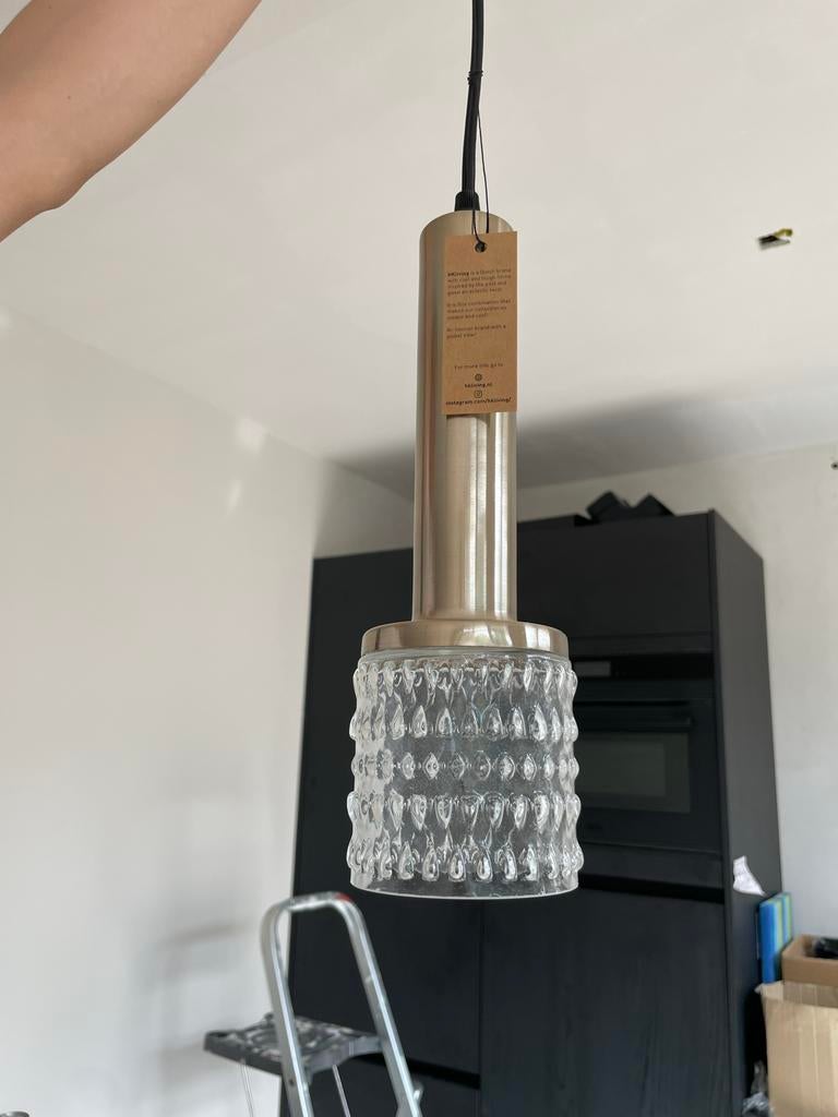 Hanglampen messing HK Living, Huis en Inrichting, Lampen | Hanglampen, Ophalen of Verzenden, Zo goed als nieuw, Metaal, Minder dan 50 cm