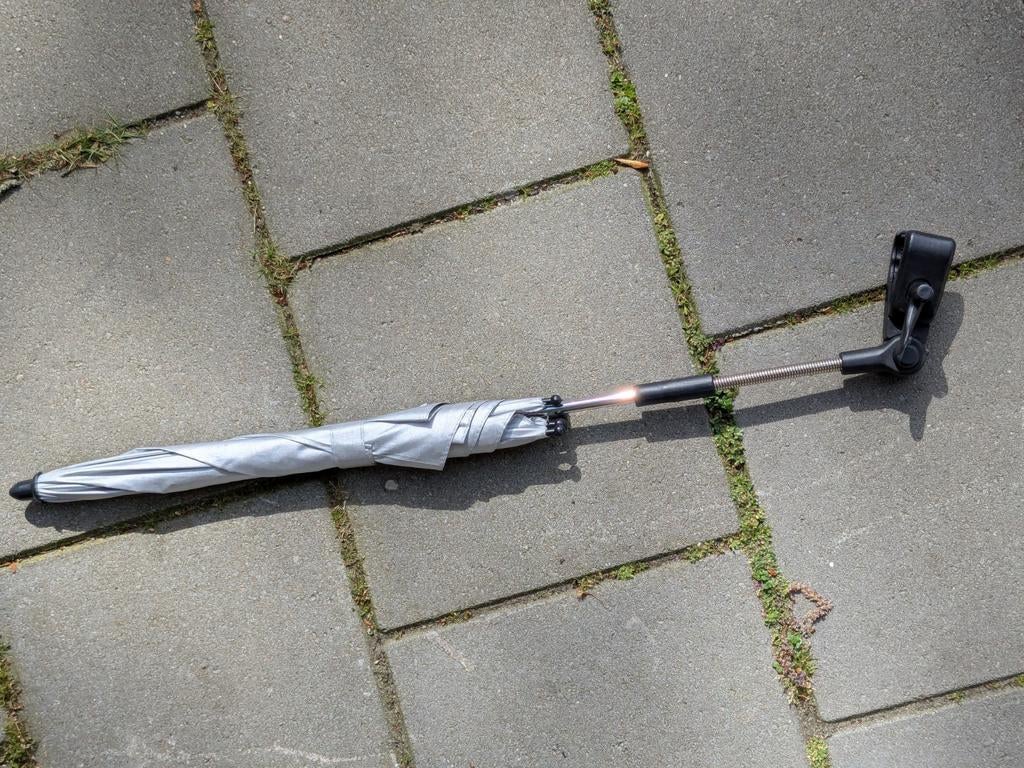 Titanium Baby - parasol met UV-coating - kleur zilver, Ophalen, Zo goed als nieuw