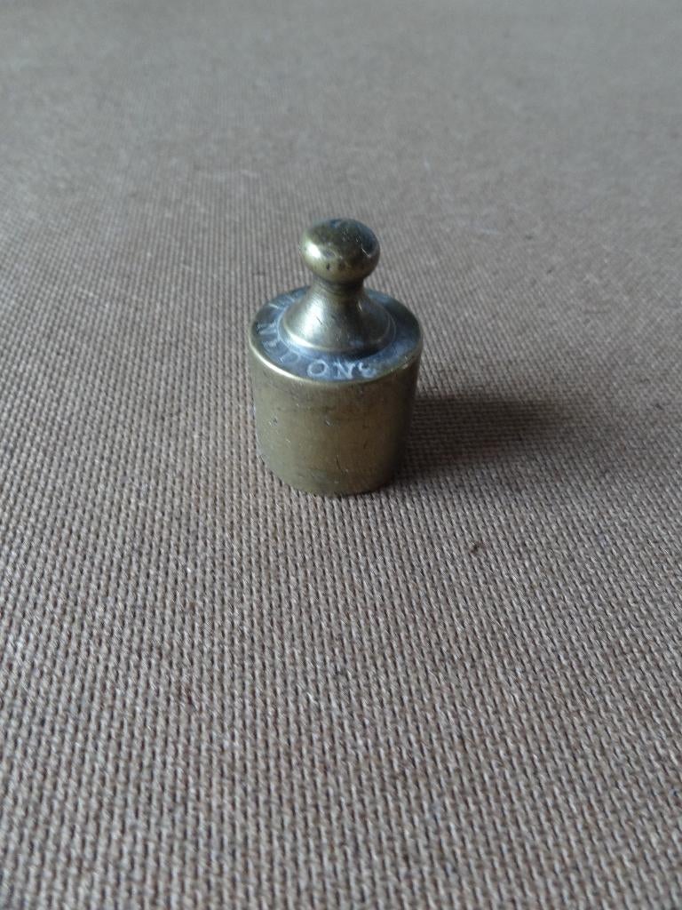 Knopgewicht,1 Ned Ons. merk van ijkmeester, Antiek en Kunst, Verzenden