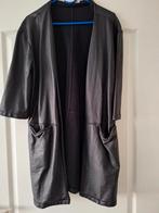 Leren jas/vest Yaya Women met 3/4 mouw en zakken, Maat 38/40 (M), Zwart, Ophalen of Verzenden, Yaya
