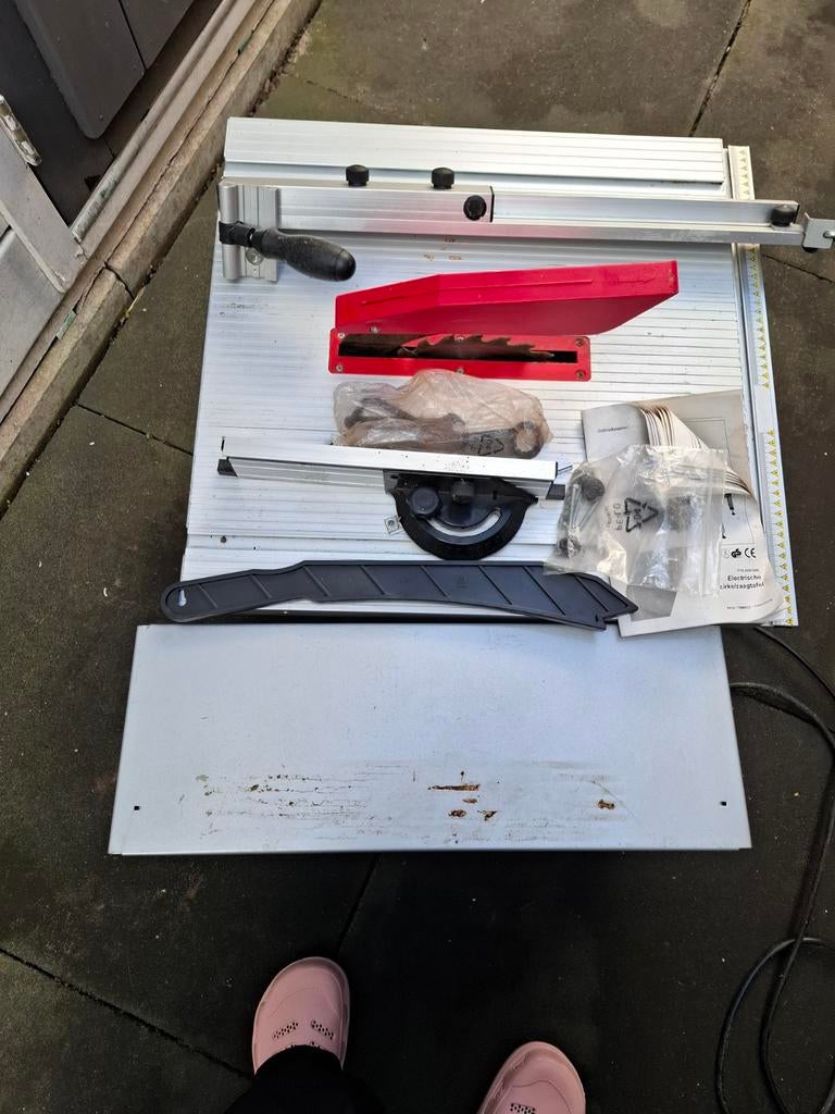 Zaagtafel, Doe-het-zelf en Verbouw, Gereedschap | Zaagmachines, Gebruikt, Cirkelzaag, Ophalen of Verzenden, Top Craft