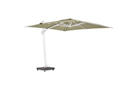 Suns Outlet !!  parasol palmoli wit aluminium, Tuin en Terras, Parasols, Nieuw, Zweefparasol, Ophalen of Verzenden