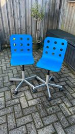 2 ikea bureau stoelen, Ophalen of Verzenden, Gebruikt, Blauw