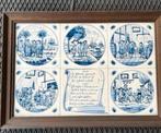 Antieke Delfts Blauwe Tegeltableau 'De Leidsche Fles', Antiek en Kunst, Ophalen