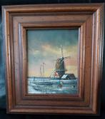 Hendrik breedveld winterlandschap olieverf op paneel, Ophalen