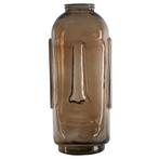 Mr Big glass vase smoke bruin 70 cm Vaas van Glas Moai stijl, Overige kleuren, 50 tot 75 cm, Ophalen of Verzenden, Glas