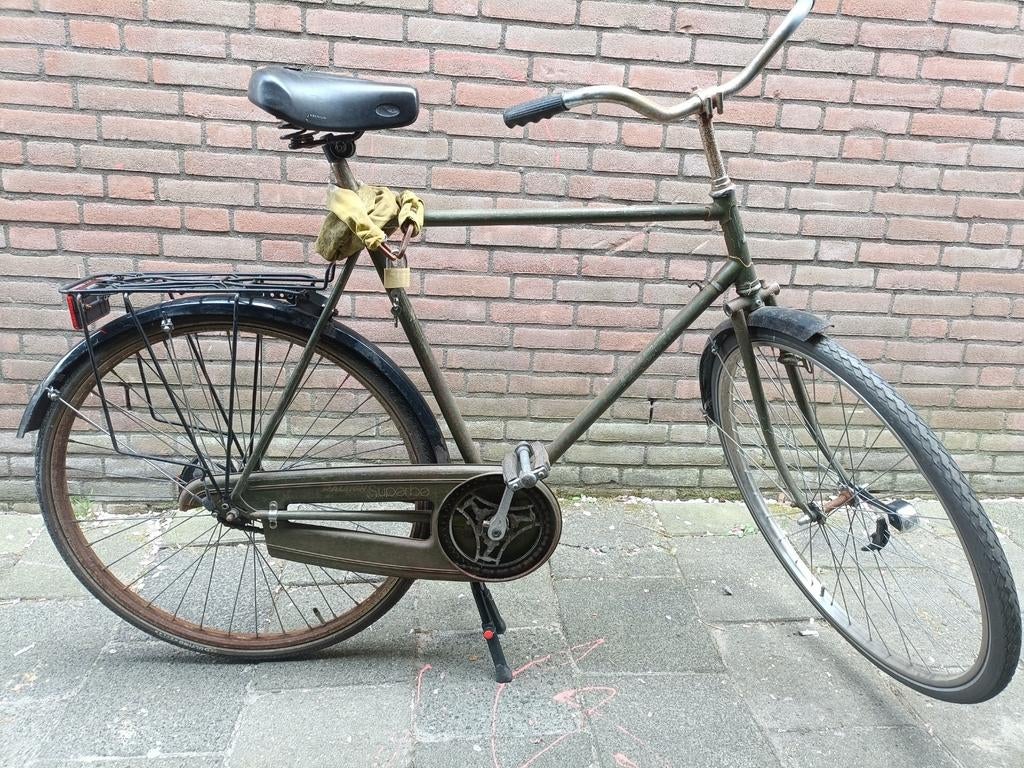 Raleigh herenfiets, Fietsen en Brommers, Fietsen | Heren | Herenfietsen, Terugtraprem, Gebruikt, 57 tot 61 cm, Ophalen