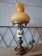 Brocante tafellamp vintage, Brocante vintage, Glas, Ophalen of Verzenden, Zo goed als nieuw