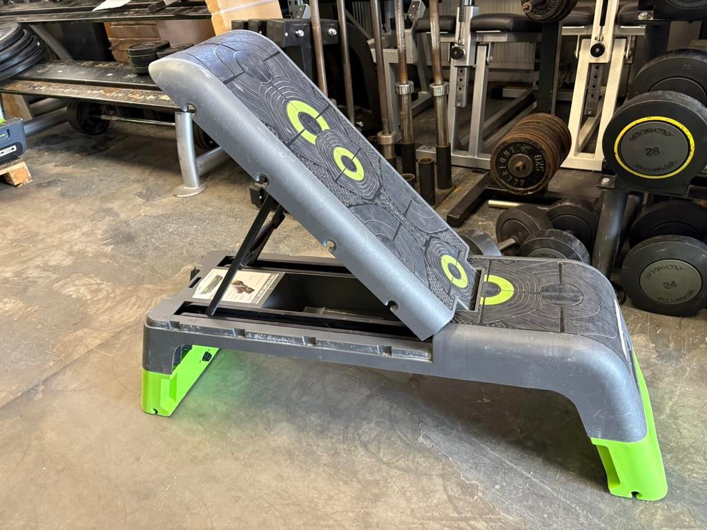 Escape verstelbare step deck fitness bank, Gebruikt, Escape, Ophalen of Verzenden, Bench