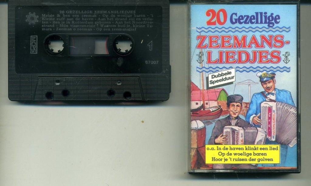 20 Gezellige Zeemansliedjes cassette ZGAN, 1 bandje, Ophalen of Verzenden, Zo goed als nieuw, Origineel