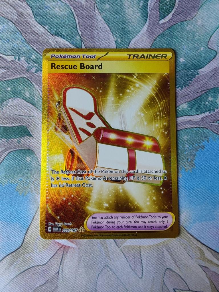 Pokemon twilight masquerade rescue board trainer 225/167, Ophalen of Verzenden, Nieuw, Losse kaart, Foil