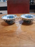 Set van 2 vintage soepkommen masons met fruitmand decor, Antiek en Kunst, Ophalen of Verzenden