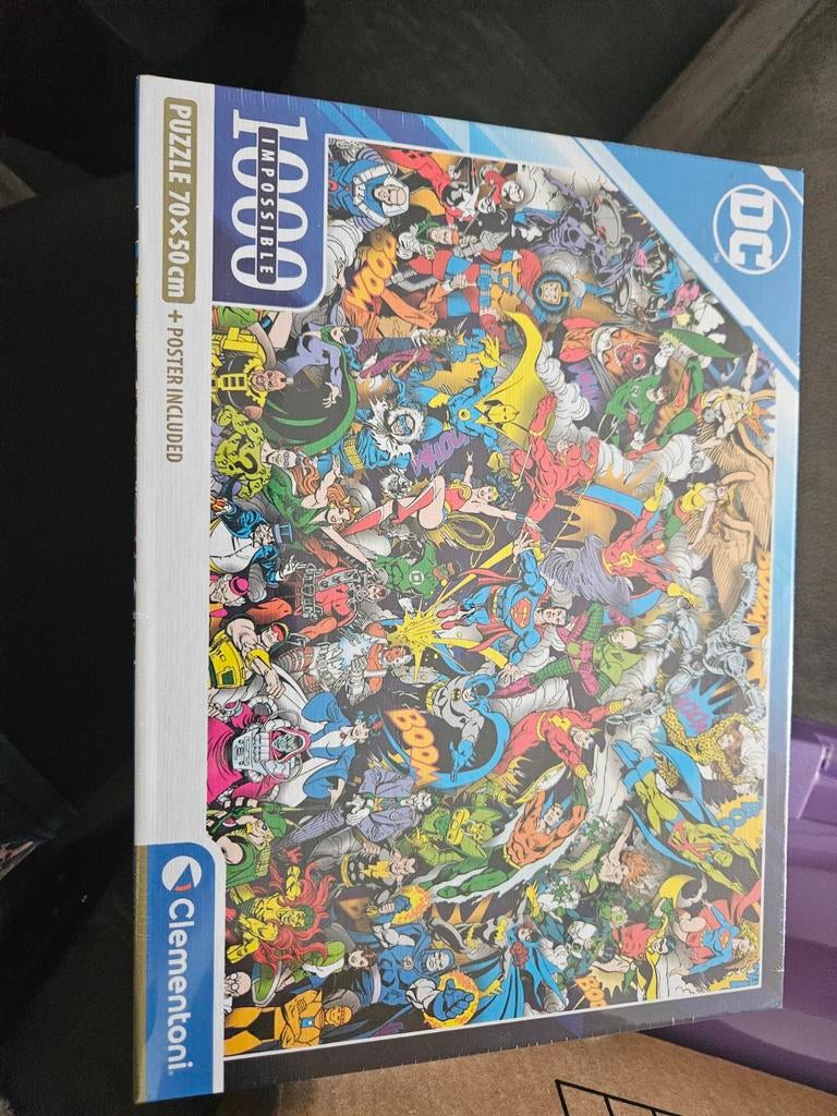 DC Comics Impossible Puzzel 1000 stukjes nieuw, Ophalen of Verzenden, Meer dan 50 stukjes, Nieuw, 6 jaar of ouder