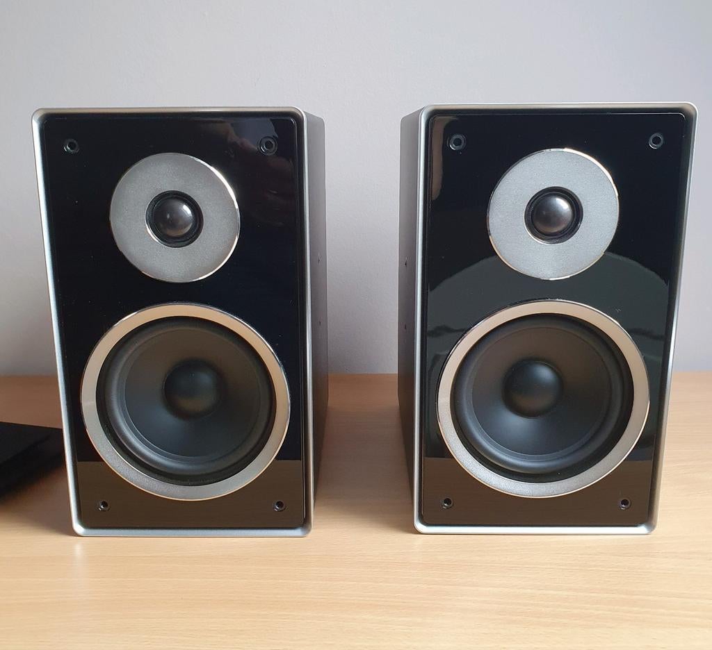 Mooie strakke boekenplank speakers 50 Watt, Philips, Gebruikt, Ophalen of Verzenden, Minder dan 60 watt