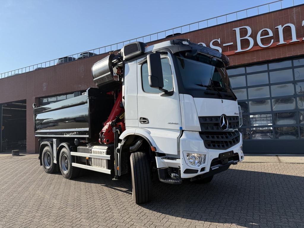 Mercedes-Benz Arocs 3346 AK 6x6 WSG kraan/kipper Nieuw, Automaat, Stof, 460 pk, Zwart