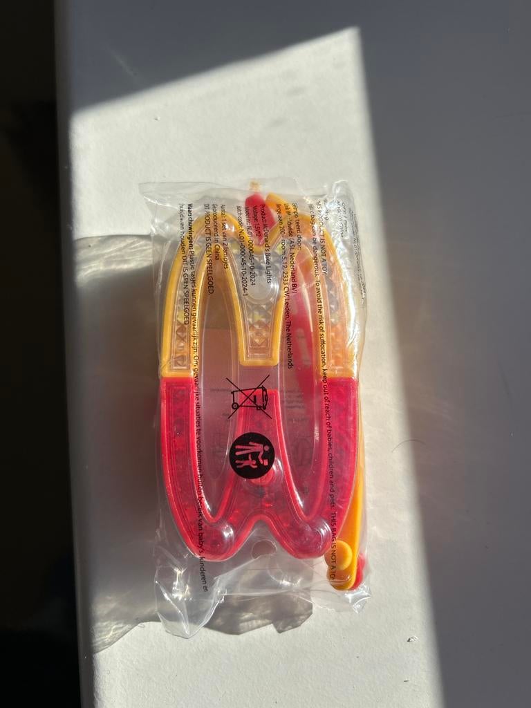 McDonald's fietslamp fietslicht nieuw in verpakking, Ophalen of Verzenden, Nieuw, Batterij, Verlichtingsset