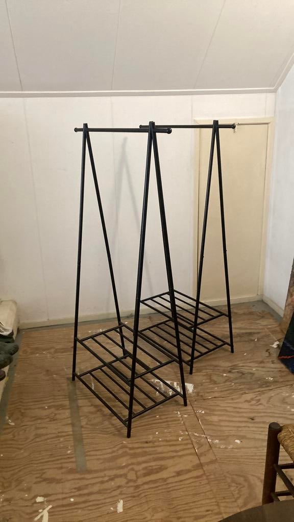 Kledingrek, metaal, zwart, Ophalen, Zo goed als nieuw