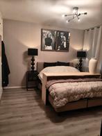 Spiegellijst sepia 60x80 met Marilyn Monroe en The Godfather, Ophalen, Gebruikt, 50 tot 75 cm, 75 cm of meer