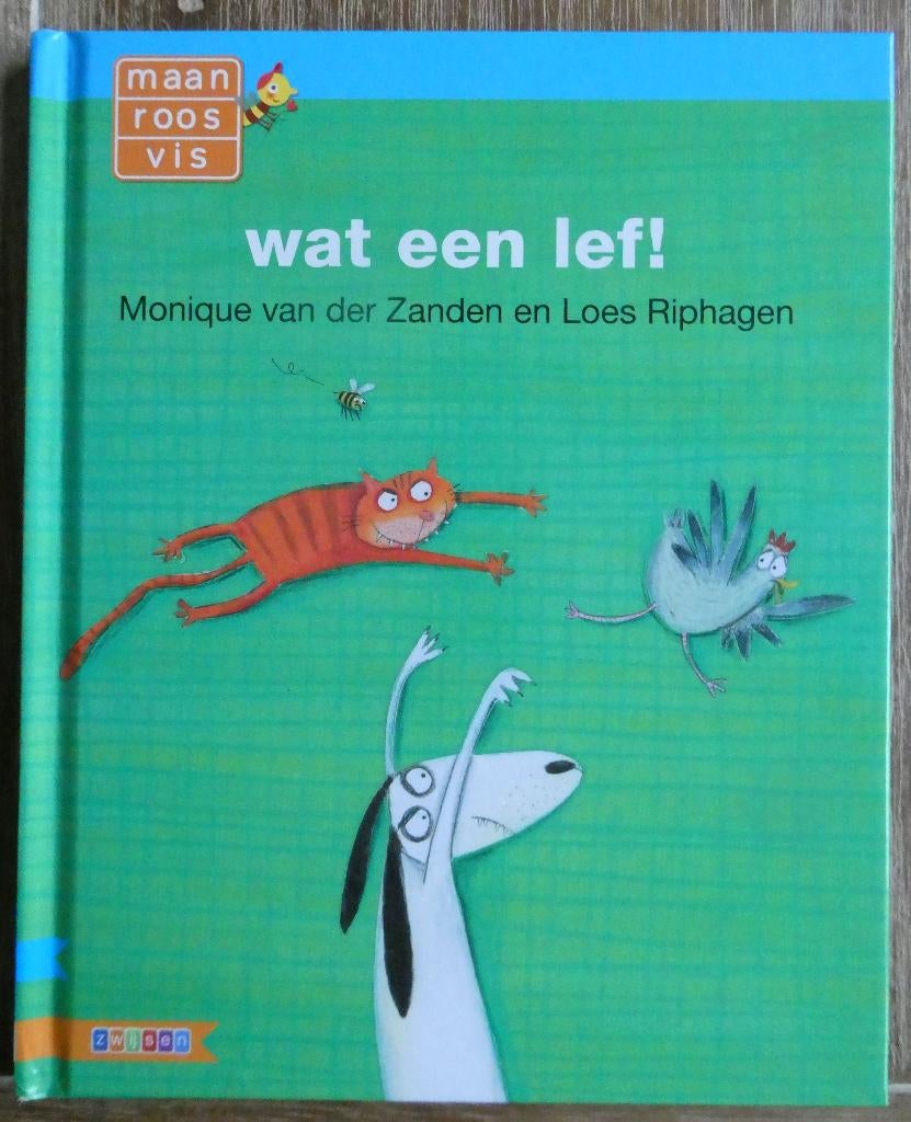 wat een lef - AVI start - Maan Roos Vis - Groep 3, Ophalen of Verzenden, Zo goed als nieuw, Monique van der Zanden, Fictie algemeen