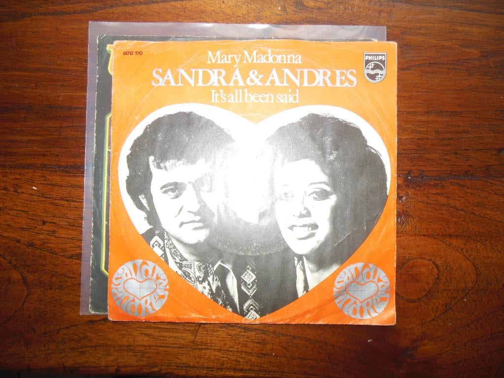 single sandra & andres 45rpm jukebox philips records 7inch, Gebruikt, 7 inch, Single, Ophalen of Verzenden