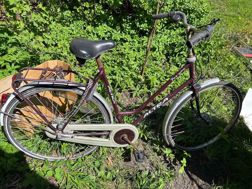 Altra damesfiets met versnellingen en bagagedrager, Velgrem, Versnellingen, Ophalen, Overige merken