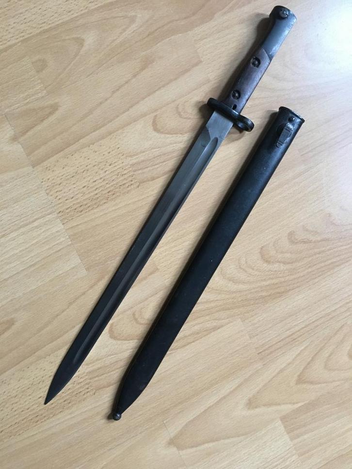 Belgische M1924 Mauser bajonet WW2, Verzamelen, Militaria | Algemeen, Landmacht, Mes of Dolk, Overige gebieden, Ophalen of Verzenden