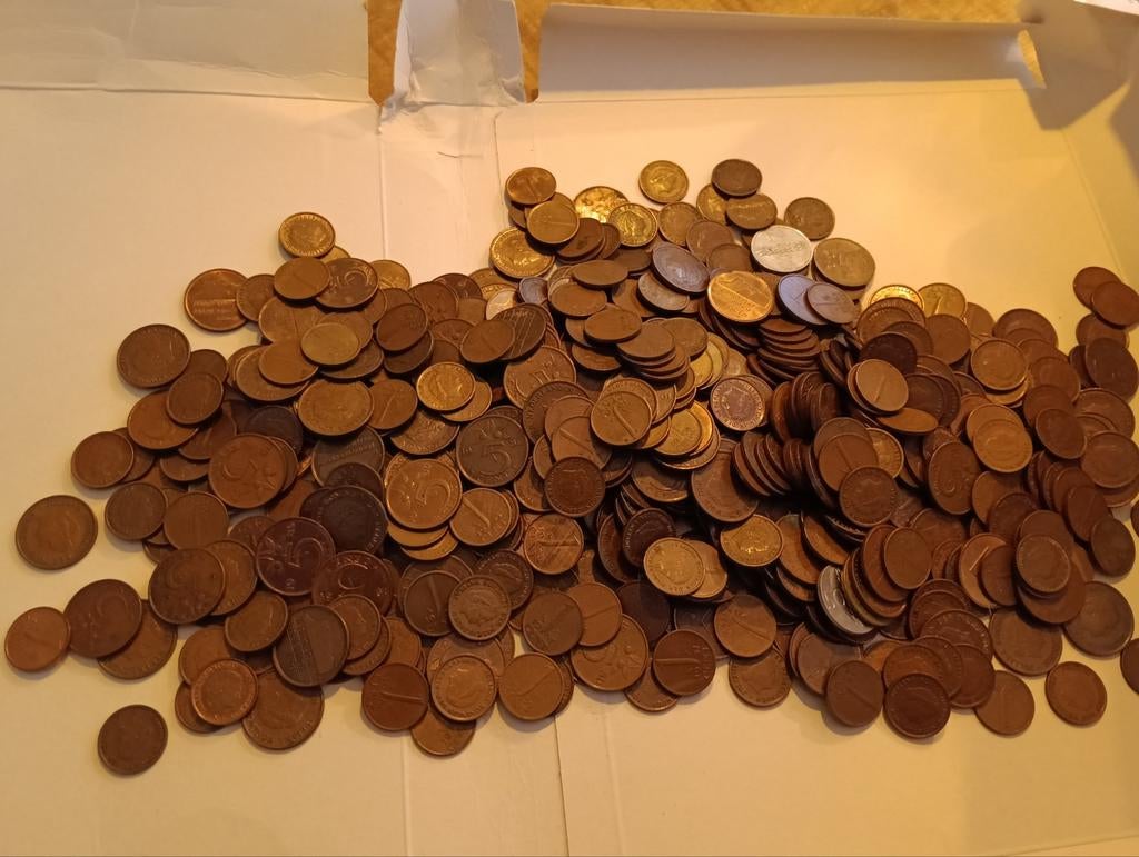 1,4 kilo oude gulden centen, Postzegels en Munten, Ophalen of Verzenden, Nederland, Munten
