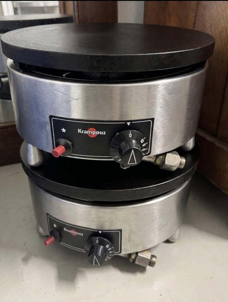 Krampouz Crêpes Bakplaten - Professionele Kwaliteit, Ophalen, Gebruikt