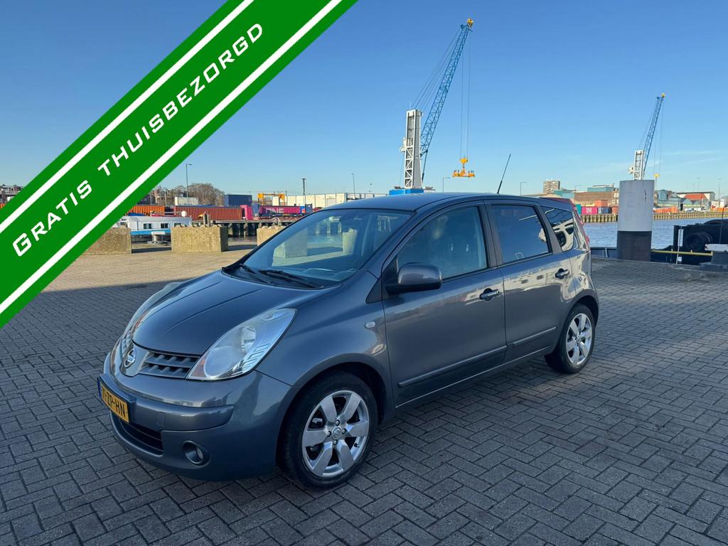 Nissan Note 1.6 ACENTA - NAP - NEW APK - AUTOMAAT - AIRCO -, Auto's, Gebruikt, 750 kg, 4 cilinders, Blauw