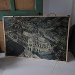 Schoolplaat 's Hertogenbosch Sint Jan 93 x 62 Den Bosch, Antiek en Kunst, Ophalen, Stad- en Dorpsgezichten