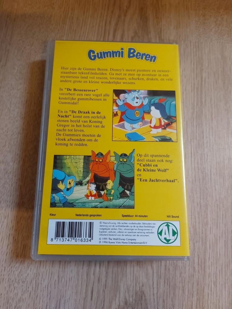 Disney Gummi beren VHS videoband, Ophalen of Verzenden