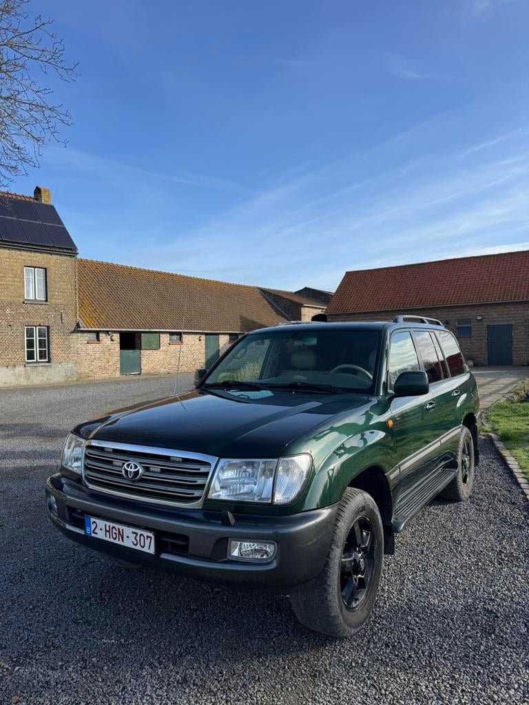 Toyota land cruiser 100 4.2, Auto's, Automaat, Beige, 4200 cc, Leder