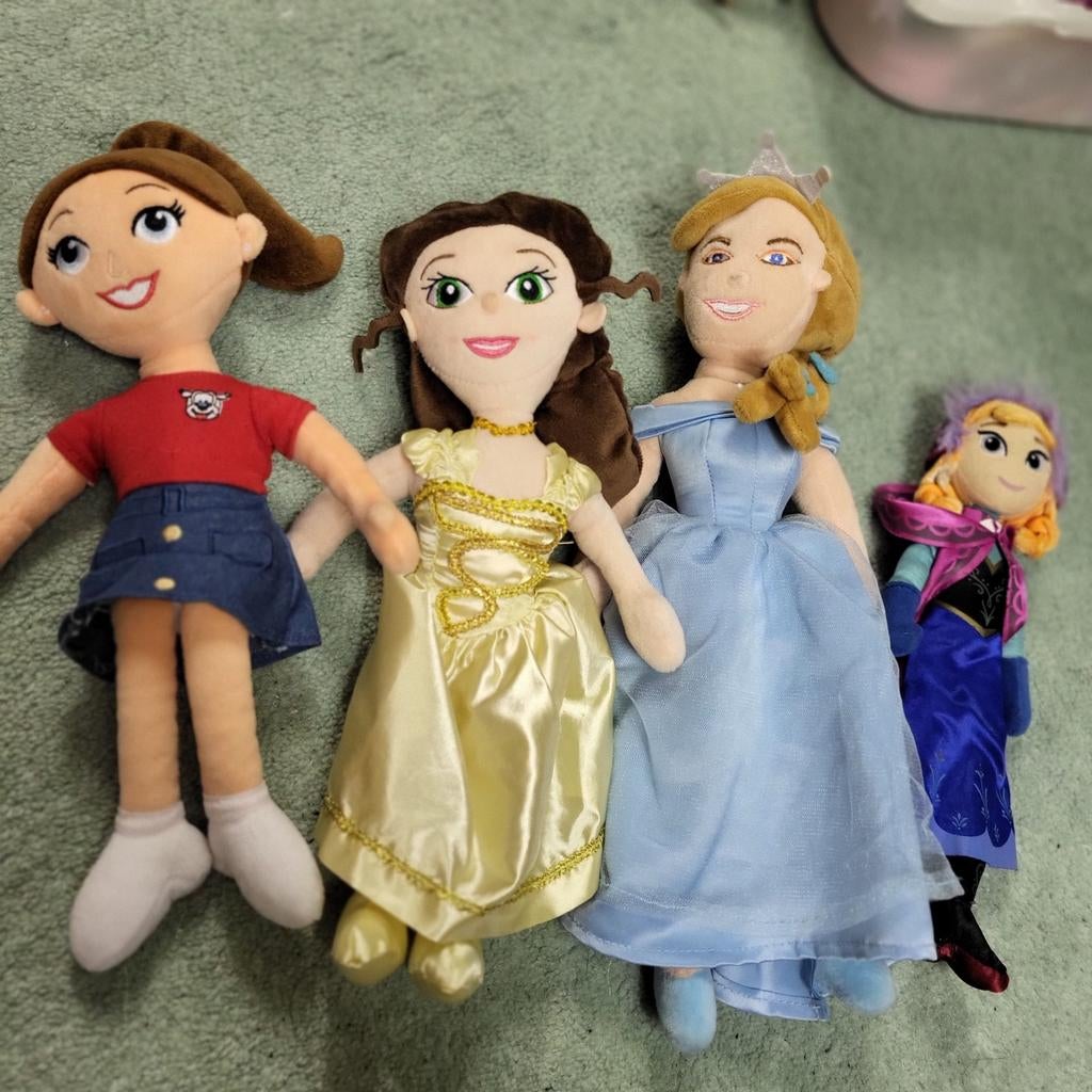 Disney prinsessen knuffels - Belle, Assepoester, Anna, Kinderen en Baby's, Speelgoed | Poppen, Ophalen of Verzenden, Gebruikt
